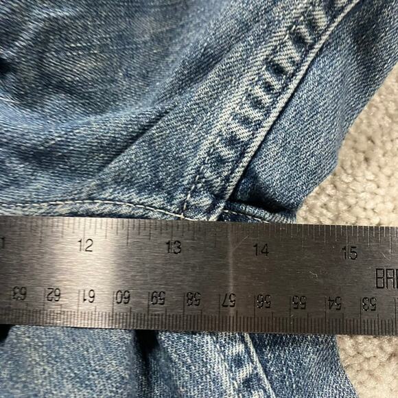 Y2K Tommy Hilfiger Jean Shorts Mens 38* Blue Denim Jorts Carpenter Streetwear - Picture 7 of 10